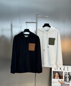 【国内未入荷】ロエベ★アナグラム パッチポケット フーディー パーカー 2512CPJ250-LO001