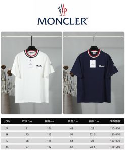 【26春夏】モンクレール★刺繍ロゴ入りコットン 半袖 Tシャツ 2603XF85-MO030