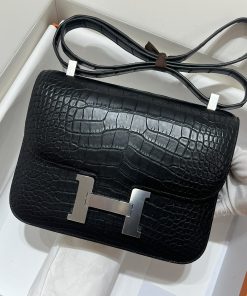 TOP エルメス コンスタンス 24 クロコダイル 手作り wax ショルダーバッグ2604TDJ000-con04