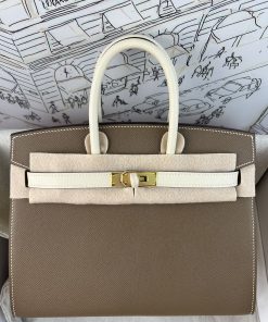 人気 エルメス バイカラーバーキン25cm EPSON 手作り wax 外縫い 2604TDJ000-BI25-4