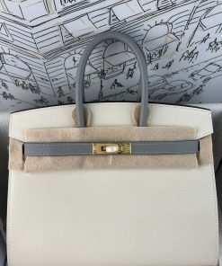 人気 エルメス バイカラーバーキン25cm EPSON 手作り wax 外縫い 2604TDJ000-BI25-3