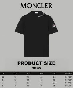 【数量限定入荷】モンクレール★ネックロゴ 男女兼着 半袖 Tシャツ 2606AJ90-MO005