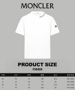 【数量限定入荷】モンクレール★ネックロゴ 男女兼着 半袖 Tシャツ 2606AJ90-MO003