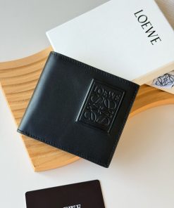 【早期完売】ロエベ★メンズ パズル バイフォールド 二つ折り財布 2607XGJ-L1139【黒色】